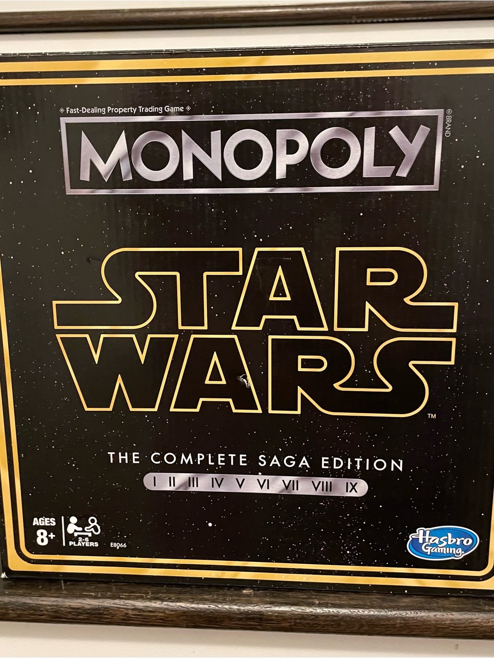 Unopened Hasbro Monopoly Star Wars Complete Saga Edition - Black & Gold